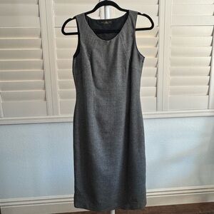 Elegant Gray Sleeveless Dress and jacket